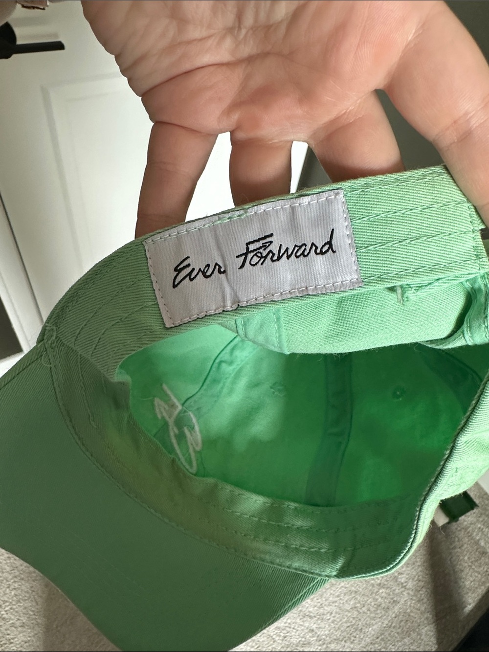 Mint Green Embroidered Ever Forward Hat - Picture 2 of 3